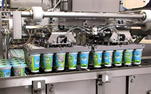 Waldner DOSOMAT Filling & Sealing Yogurt in Cups
