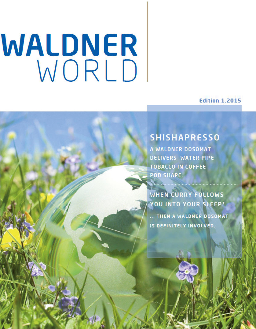 A WALDNER DOSOMAT DELIVERS WATER PIPE TOBACCO IN COFFEE POD SHAPE. SHISHAPRESSO